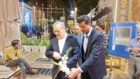 گلباران مزار شهدا توسط معاون وزیر و همراهان