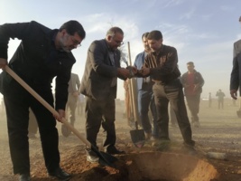 آغاز عملیات اجرایی طرح مهار و کنترل گرد و غبار در منطقه سراجه