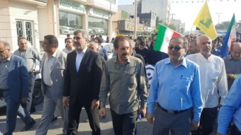 حضور همکاران مرکز تحقیقات بوشهر در مراسم گرامی‌داشت ۱۳ آبان