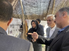 بازدید رئیس مؤسسه تحقیقات جنگل‌ها و مراتع کشور از غرفه تخصصی مرکز تحقیقات و آموزش کشاورزی و منابع طبیعی استان سمنان