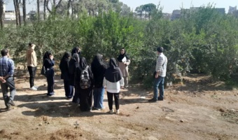 بازدید دانشجویان رشته باغبانی دانشگاه اراک از پردیس تحقیقات و آموزش انار ساوه