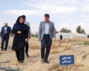 بازدید معاون اقتصادی استاندار سمنان از ایستگاه تحقیقات کشاورزی و منابع طبیعی شهرستان سمنان
