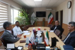 جلسه معاون کنترل و گواهی نهال موسسه تحقیقات ثبت و گواهی بذر و نهال کشور با مدیر باغبانی سازمان جهاد کشاورزی استان مرکزی