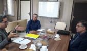 نشست مشترک رئیس پژوهشکده حفاظت خاک و آبخیزداری با مدیر مرکز مدیریت جامع حوزه‌های آبخیز