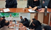 حضور کارشناس آموزش و ترویج پژوهشکده خرما و میوههای گرمسیری در نشست تعاملی رابطین هماهنگی ترویج کشاورزی خوزستان