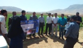 برگزاری روز مزرعه لوبیا با محوریت کشت روی پشتههای عریض و آبیاری تیپ زیرسطحی در روستای ده سفیدخمین