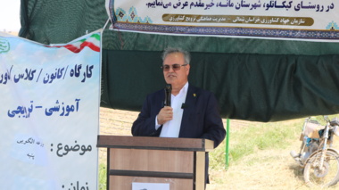 رونمایی از نخستین مزرعه الگویی کشت پنبه در خراسان شمالی