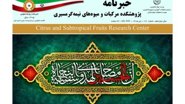 انتشار یکصد و بیست و هفتمین شماره خبرنامه پژوهشکده مرکبات و میوه های نیمه گرمسیری ویژه تیر ماه 1405