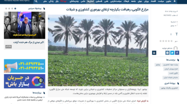 رهیافت یکپارچه افزایش بهره‌وری در زراعت، نخیلات و شیلات