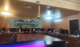 جلسه کمیته فنی بخش اقتصادی اجتماعی و ترویجی با حضورآقای دکتر ترابی رئیس مرکز تحقیقات و آموزش کشاورزی اصفهان و آقای دکتر رحمانی رئیس گروه تحقیقات اقتصادی اجتماعی و ترویجی دفتر اقتصادی سازمان تات