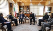 دیدار معاون وزیر جهاد کشاورزی دکتر غلامرضا گل محمدی و مشاور رئیس سازمان دکتر کاظم محمد پور با استاندار قزوین