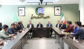 دیدار معاون وزیر و رئیس سازمان تات و هیات همراه با همکاران مرکز تحقیقات و آموزش کشاورزی و منابع طبیعی قم
